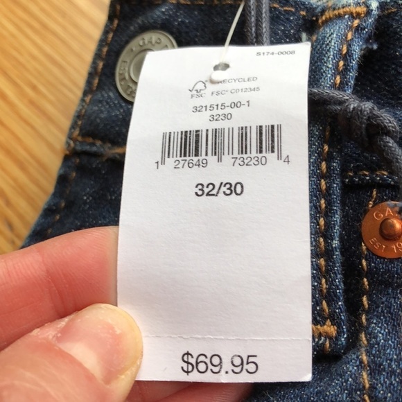 NWT Gap Flex Slim Denim Jeans Size 32X30 - Picture 6 of 7